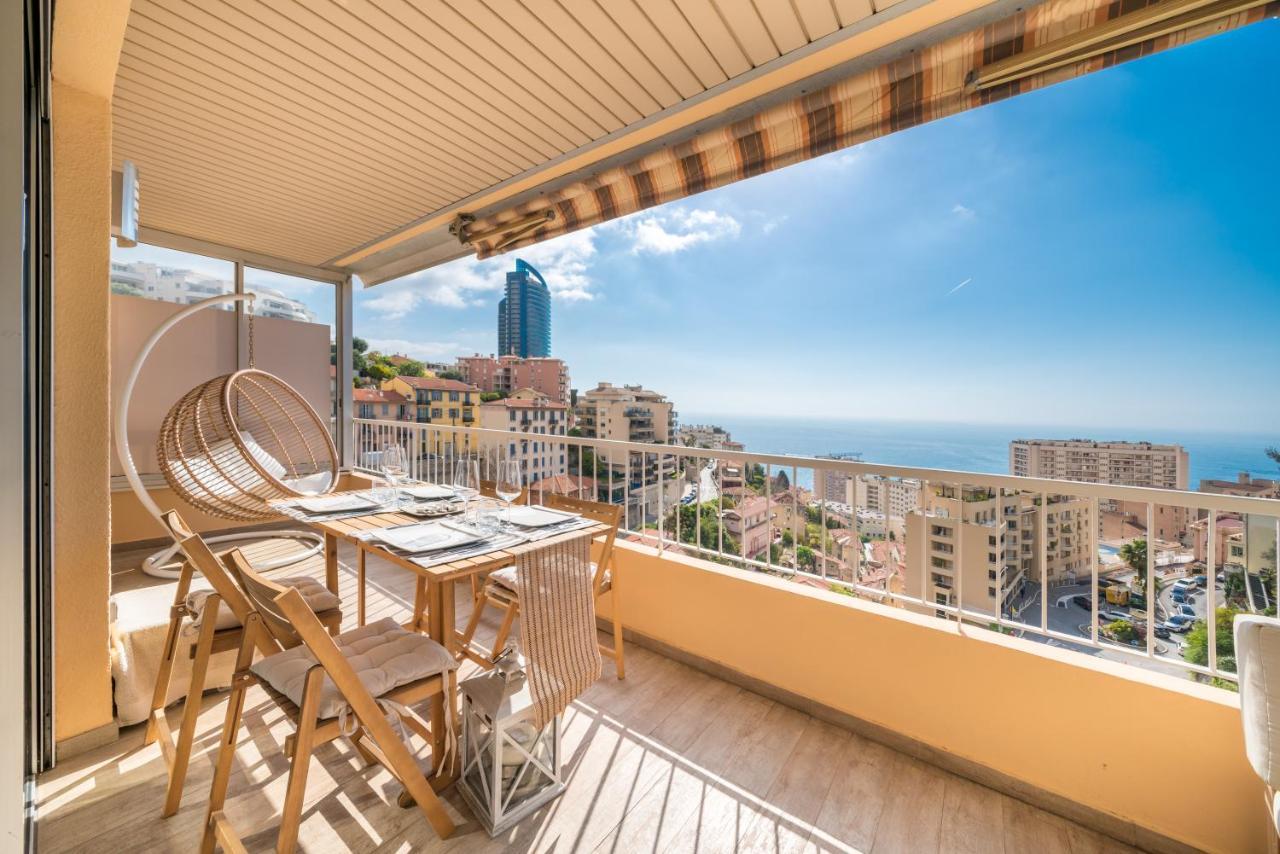 Apartamento Monaco Border, Sea View, Terrace, Free Parking Beausoleil Exterior foto